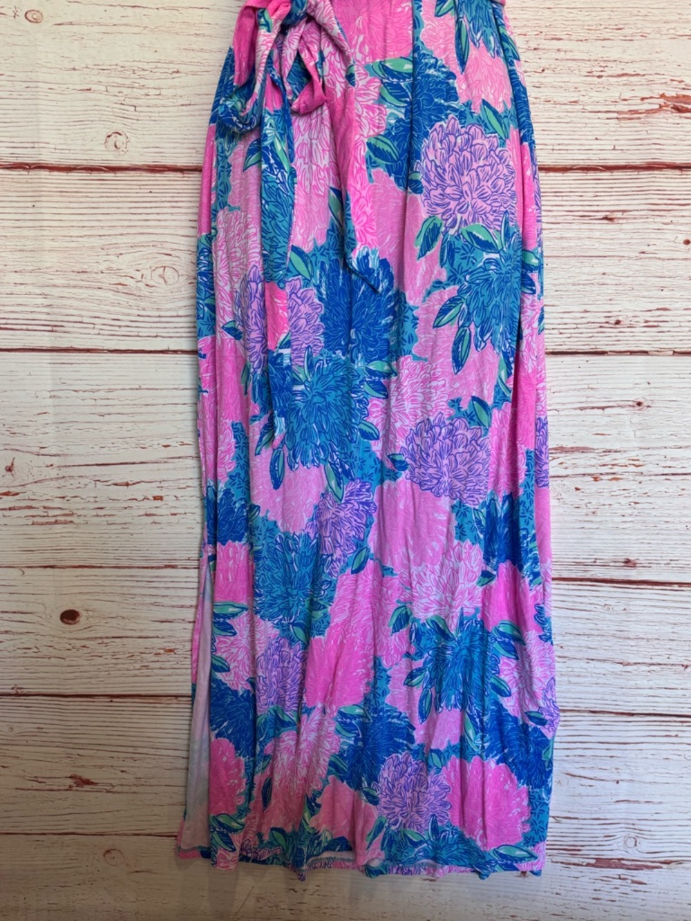Lilly Pulitzer Bingham Halter Midi Dress in Multi Beach House Blooms Sz M - Picture 8 of 16